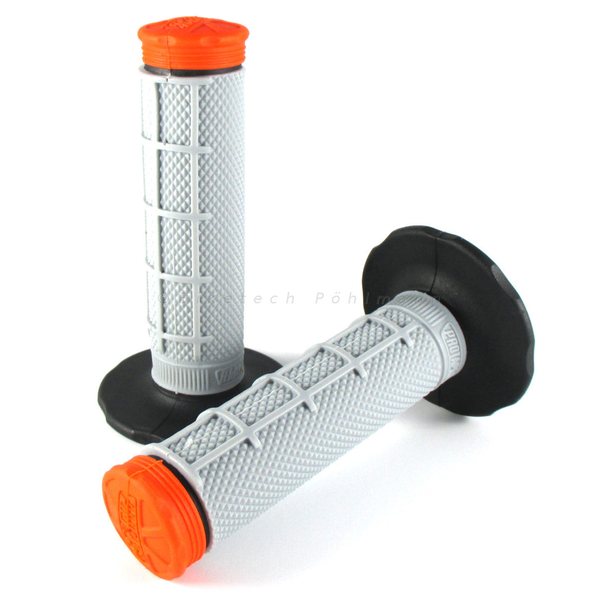 Lenkergriffe TRI DENSITY Half Waffle, orange, für MX Lenker