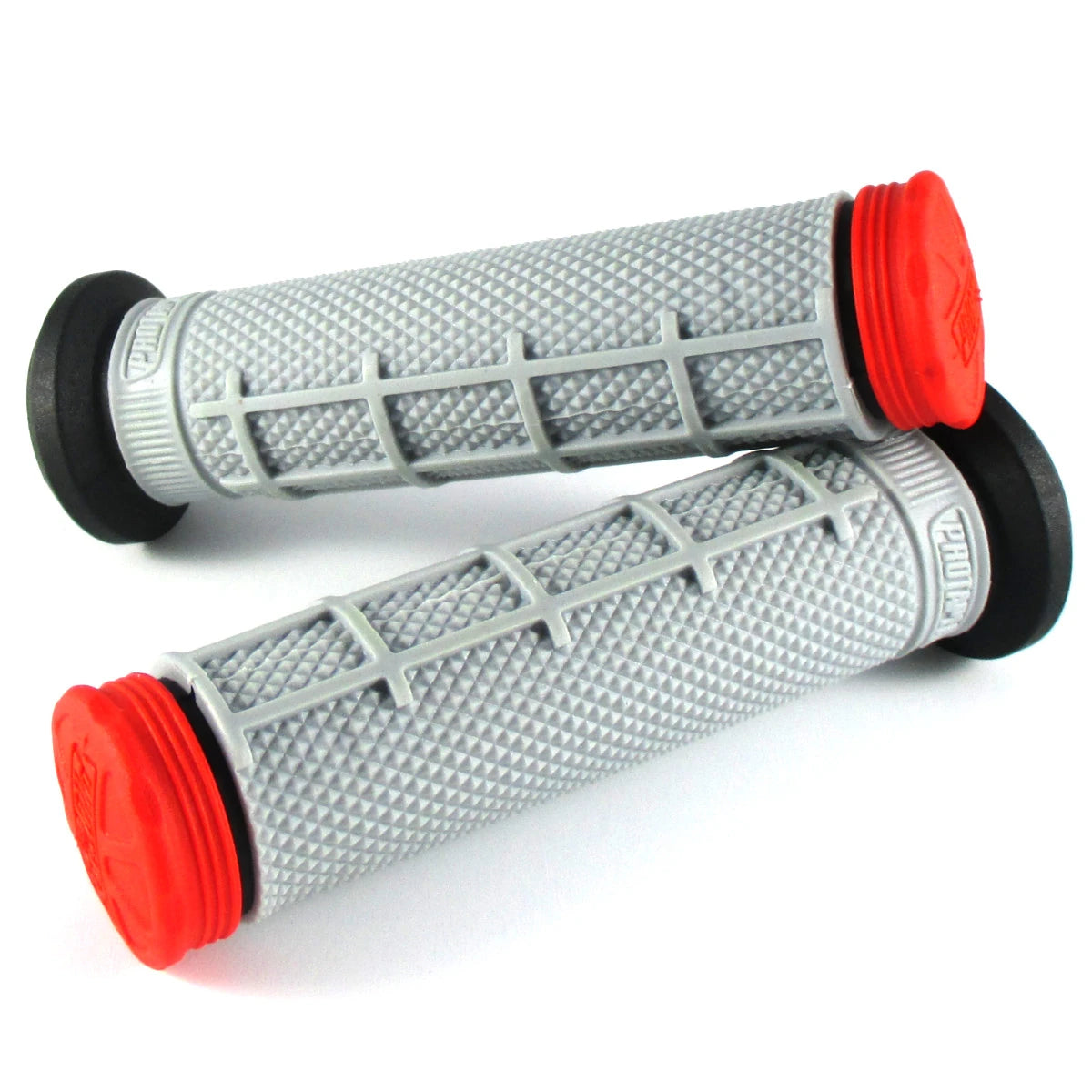 Lenkergriffe TRI DENSITY Half Waffle, Rot, für Quad & ATV Lenker