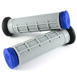 Lenkergriffe TRI DENSITY Half Waffle, blau, für Quad & ATV Lenker