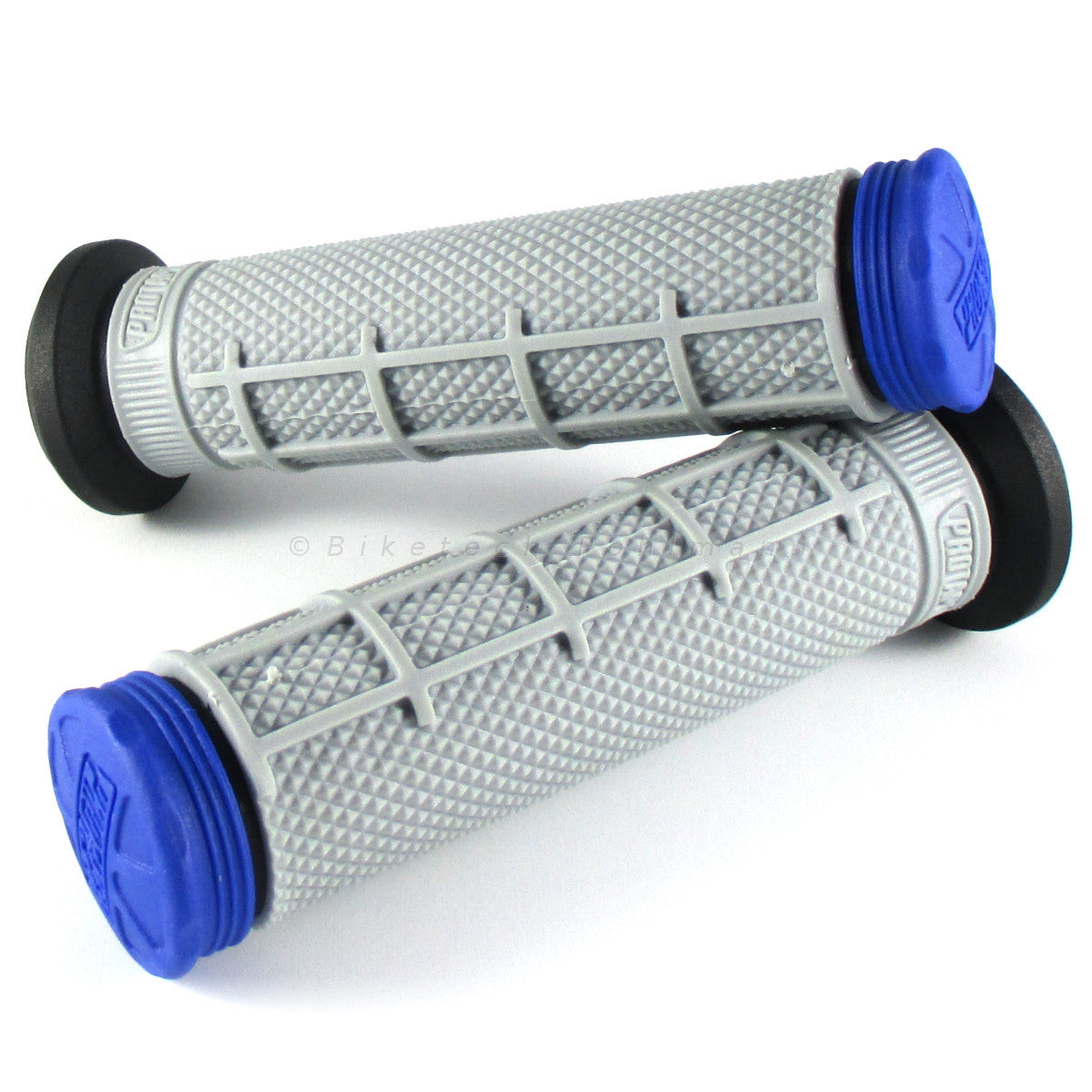 Lenkergriffe TRI DENSITY Half Waffle, blau, für Quad & ATV Lenker