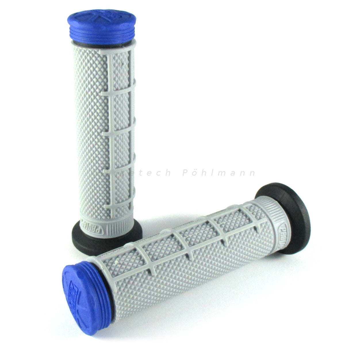 Lenkergriffe TRI DENSITY Half Waffle, blau, für Quad & ATV Lenker