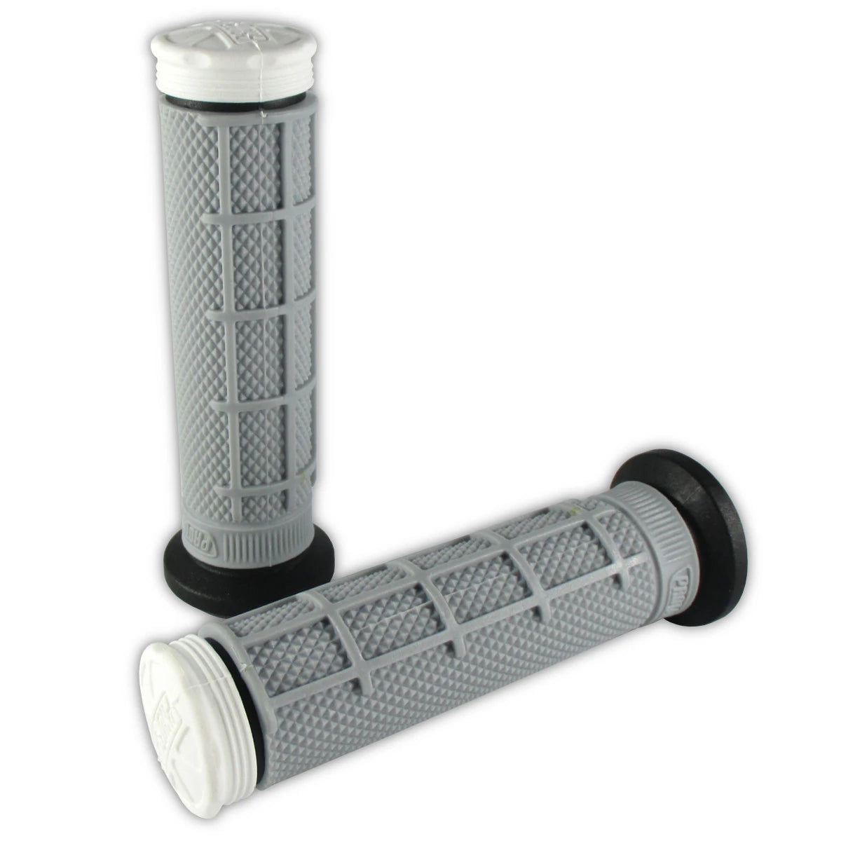 Lenkergriffe TRI DENSITY Half Waffle, Weiß, für Quad & ATV Lenker