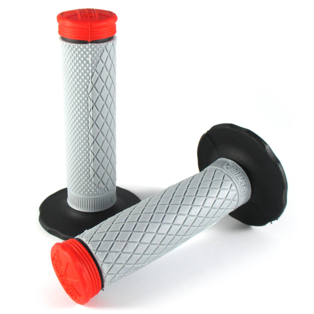 Lenkergriffe TRI DENSITY Full Diamond, Rot, für MX Lenker