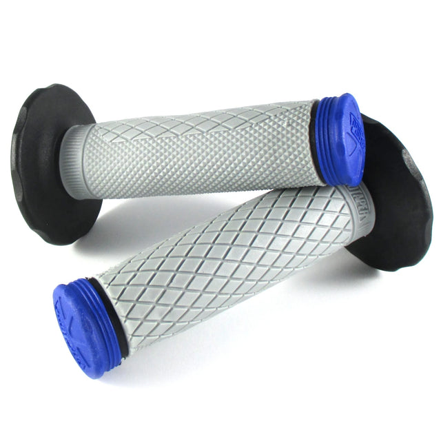 Lenkergriffe TRI DENSITY Full Diamond, Blau, für MX Lenker