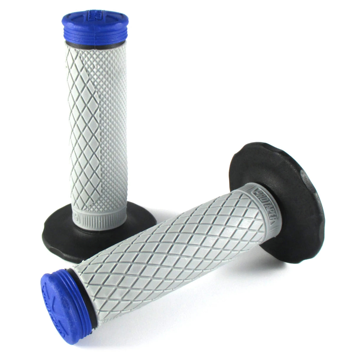 Lenkergriffe TRI DENSITY Full Diamond, Blau, für MX Lenker