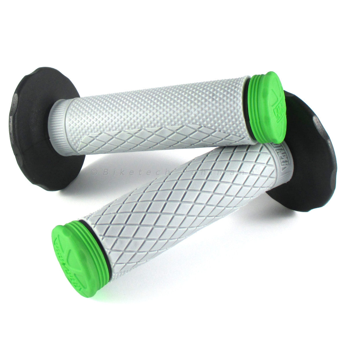 Lenkergriffe TRI DENSITY Full Diamond, grün, für MX Lenker