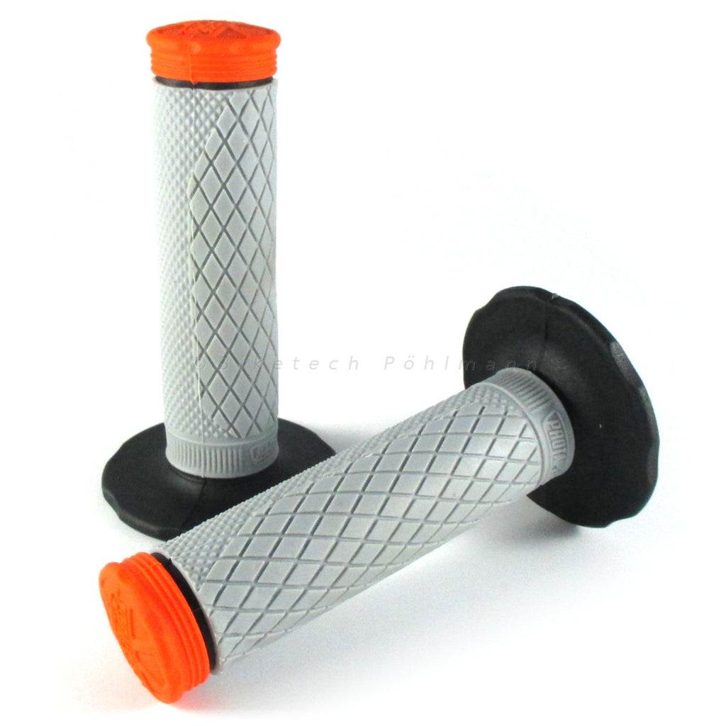 Lenkergriffe TRI DENSITY Full Diamond, orange, für MX Lenker