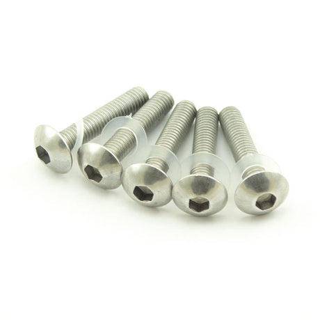 Verkleidungsschrauben Set Progress-Line silber, M6, Linsenkopf, Ø 11 mm