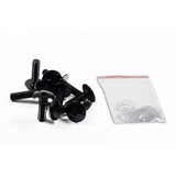 Verkleidungsschrauben Set M6 x 20 mm schwarz, Linsenkopf, Innensechskant