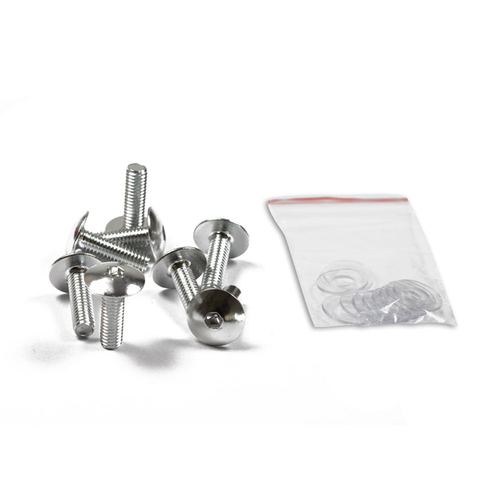Verkleidungsschrauben Set M6 x 20 mm silber, Linsenkopf, Innensechskant