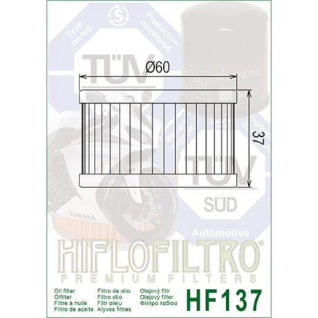 Ölfilter Hiflofiltro HF137 – Suzuki DR 600 /650 /750 /800 LS650 XF650