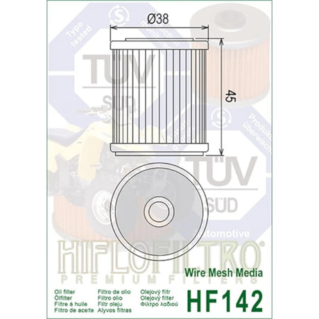 Ölfilter Hiflofiltro HF142 – TM Racing & Yamaha Modelle
