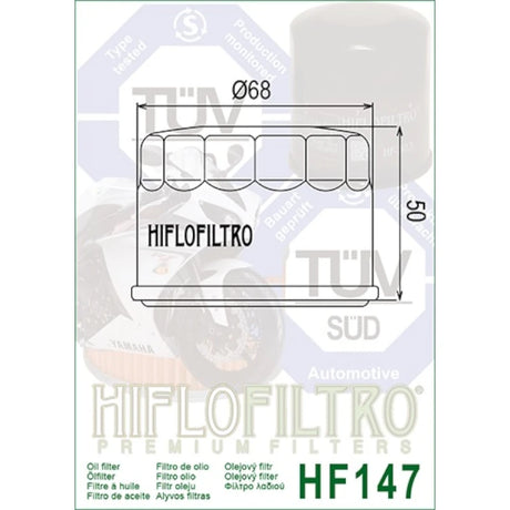 Ölfilter Hiflofiltro HF147 – Kymco & Yamaha Modelle