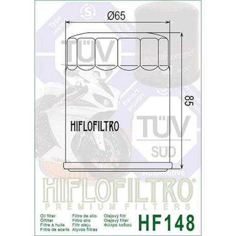 Ölfilter Hiflofiltro HF148 – Yamaha FJR1300 2001-2012