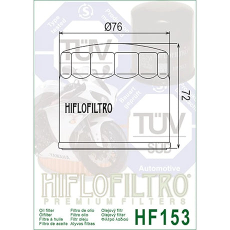 Ölfilter Hiflofiltro HF153 – Bimota Cagiva Ducati Modelle