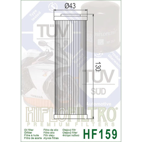 Ölfilter Hiflofiltro HF159 – Ducati Diavel Multistrada Panigale Streetfighter