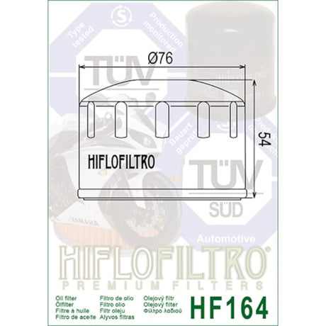 Ölfilter Hiflofiltro HF164 – BMW & Kymco Modelle