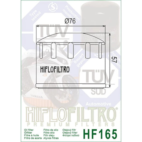 Ölfilter Hiflofiltro HF165 – BMW F800 S 2006-2010 /ST 2006-2013