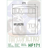 Ölfilter Hiflofiltro HF171B – Buell & Harley Davidson Modelle