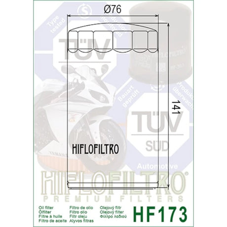 Ölfilter Hiflofiltro HF173C – Harley Davidson Dyna /Low Rider /Wide Glide