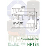 Ölfilter Hiflofiltro HF184 – Aprilia Gilera Malaguti Peugeot Piaggio Modelle