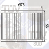 Ölfilter Hiflofiltro HF192 – Triumph Modelle
