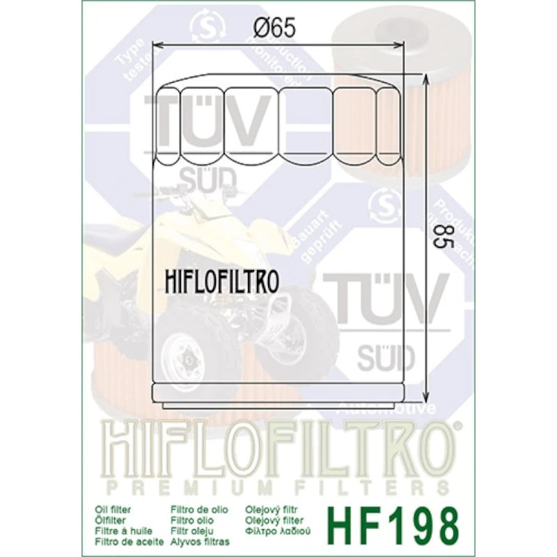 Ölfilter Hiflofiltro HF198 – Indian FTR /R Carbon /Rally /S /Sport /X