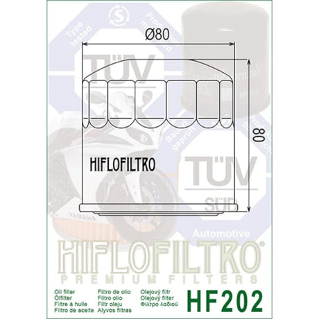 Ölfilter Hiflofiltro HF202 – Kawasaki VN750 Vulcan 1986-1998