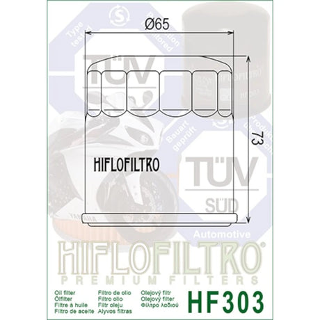 Ölfilter Hiflofiltro HF303C – Bimota Honda Kawasaki Yamaha Access Apache Polaris