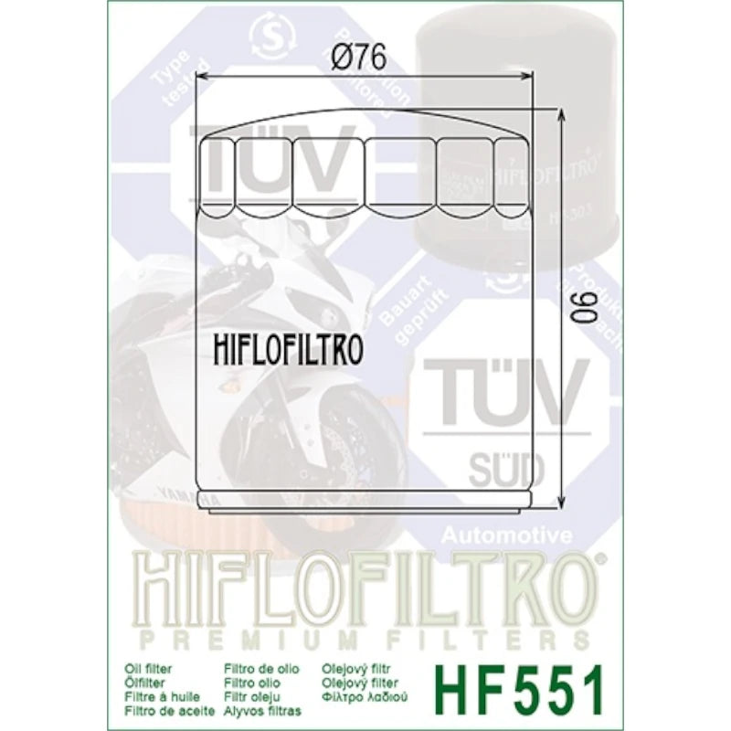Ölfilter Hiflofiltro HF551 – Moto Guzzi Modelle