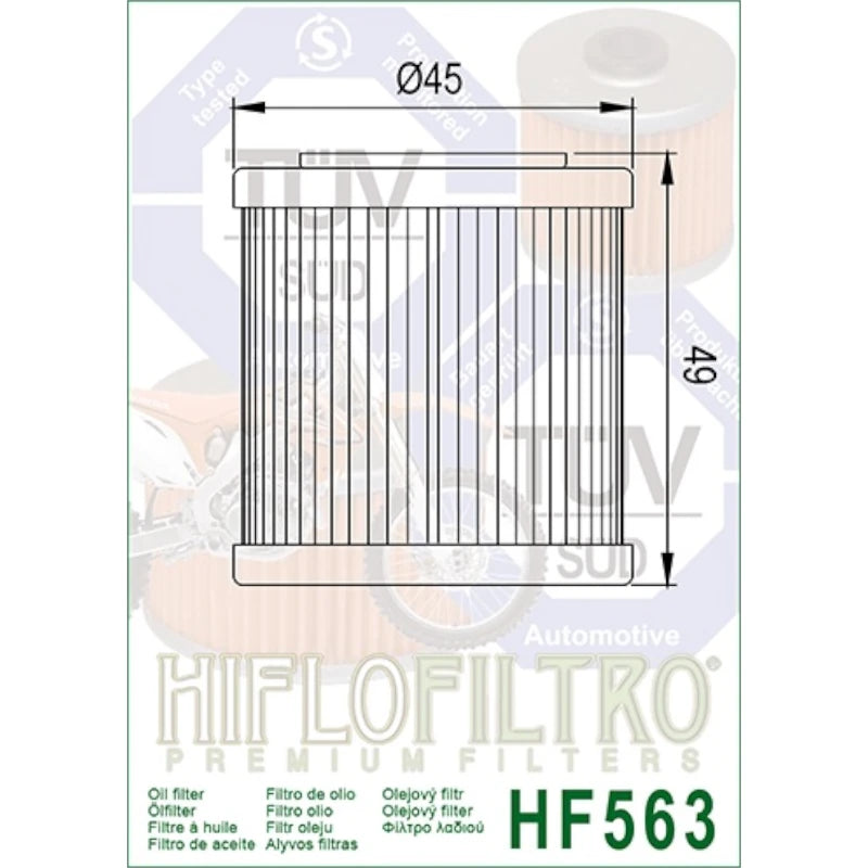Ölfilter Hiflofiltro HF563 – Aprilia Derbi Husqvarna Modelle