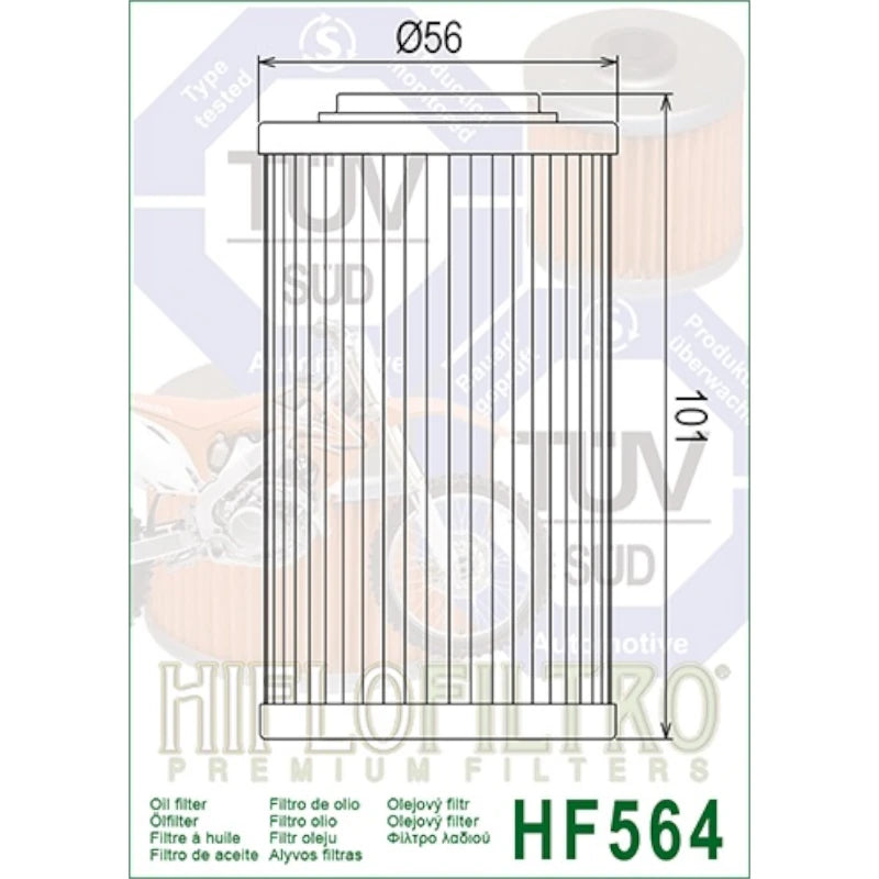Ölfilter Hiflofiltro HF564 – Buell 1125CR /R 2009-2010