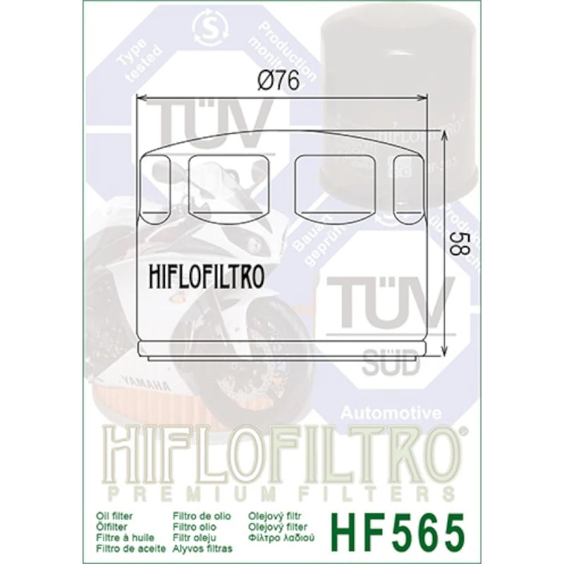 Ölfilter Hiflofiltro HF565 – Aprilia Gilera Moto Guzzi Modelle