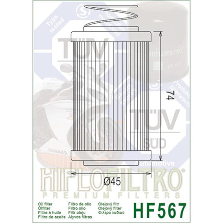 Ölfilter Hiflofiltro HF567 – MV Agusta Brutale 1090 /990 /920 F4 1000