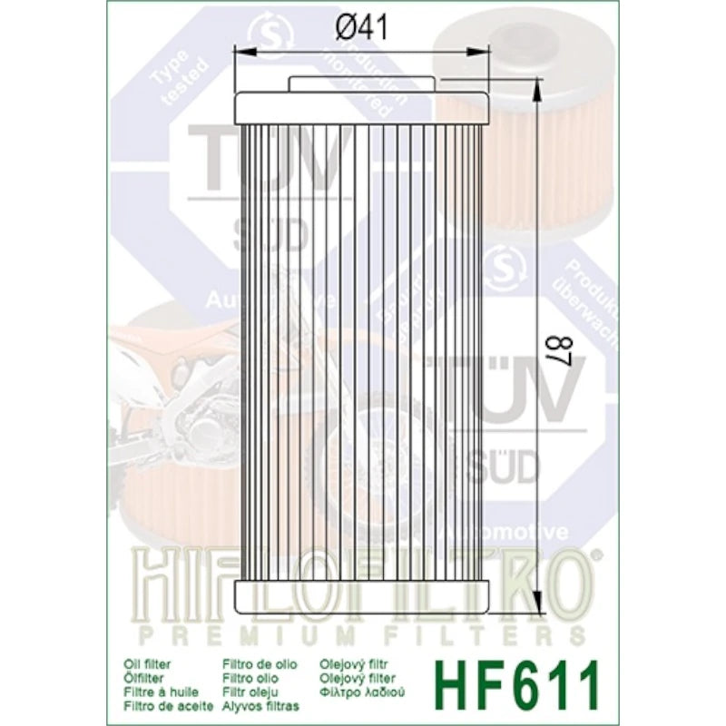 Ölfilter Hiflofiltro HF611 – BMW Husqvarna Sherco Modelle