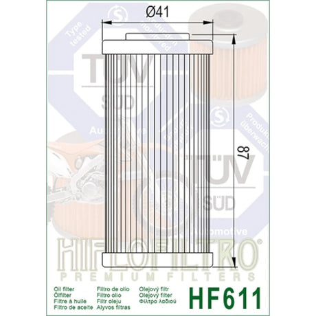 Ölfilter Hiflofiltro HF611 – BMW Husqvarna Sherco Modelle