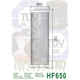 Ölfilter Hiflofiltro HF650 – KTM Husqvarna Gas Gas Modelle
