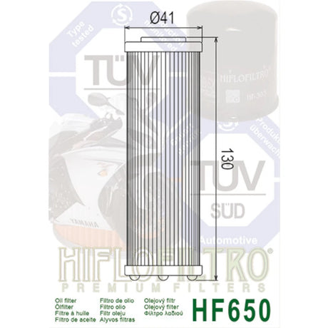 Ölfilter Hiflofiltro HF650 – KTM Husqvarna Gas Gas Modelle
