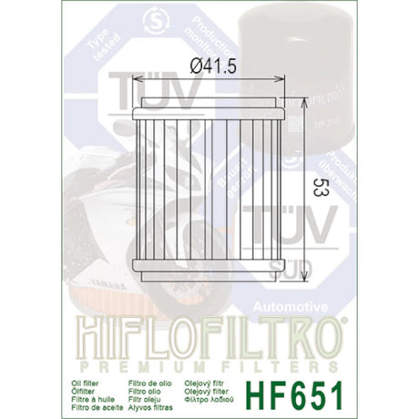 Ölfilter Hiflofiltro HF651 – Gas Gas Husqvarna KTM Modelle
