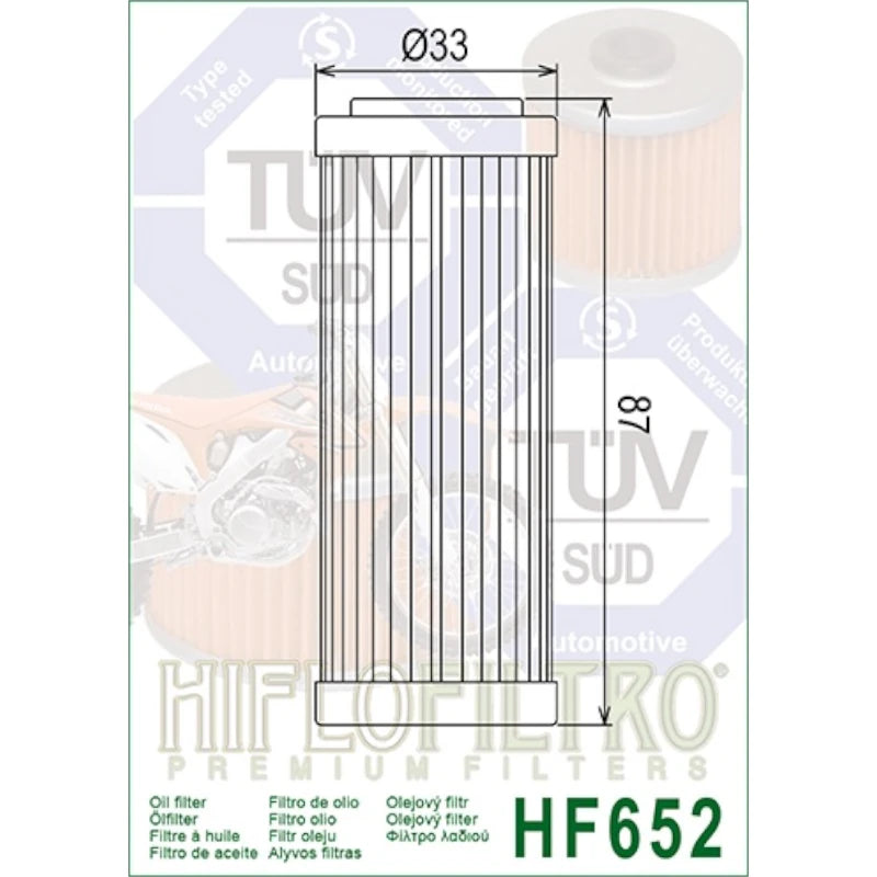 Ölfilter Hiflofiltro HF652 – Gas Gas Husaberg Husqvarna KTM Modelle