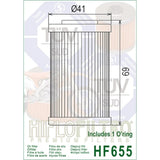 Ölfilter Hiflofiltro HF655 – Husaberg Husqvarna KTM Modelle