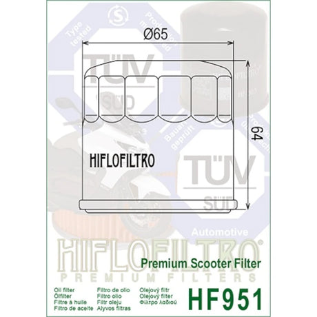 Ölfilter Hiflofiltro HF951 – Honda & Yamaha Modelle