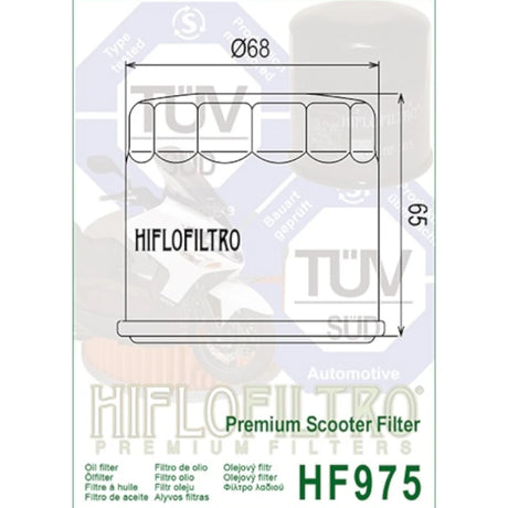 Ölfilter Hiflofiltro HF975 – Suzuki AN650 Burgman /A /Z 2002-2018