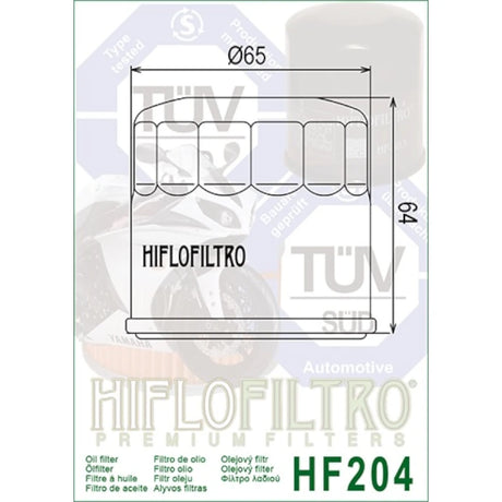 Ölfilter Hiflofiltro HF204C – Honda Kawasaki MV Agusta Suzuki Triumph Yamaha