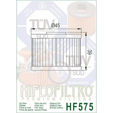 Ölfilter Hiflofiltro HF575 – Aprilia MXV450 2008-2015