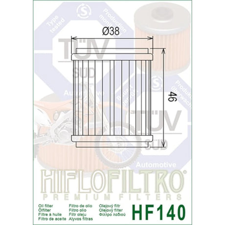 Ölfilter Hiflofiltro HF140 – Gas Gas Husqvarna Yamaha Modelle
