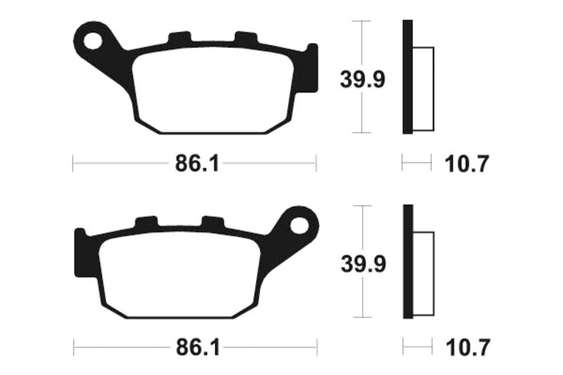 Bremsbeläge TECNIUM MA114 Organisch