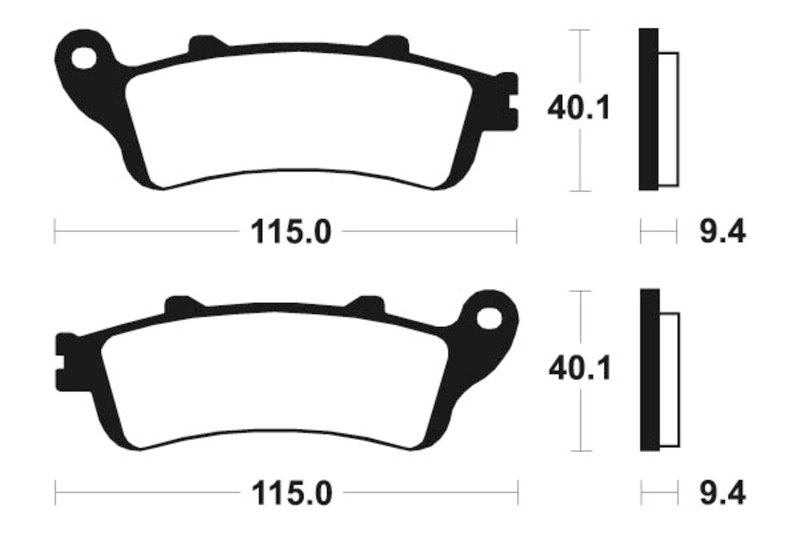 Bremsbeläge TECNIUM MA222 Organisch