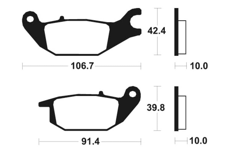 Bremsbeläge TECNIUM MA284 Organisch