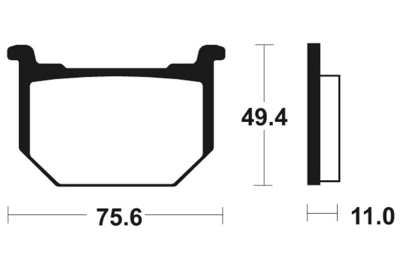 Bremsbeläge TECNIUM MA33 Organisch